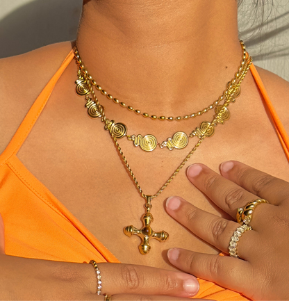 Verone necklace | 18 K gold plated