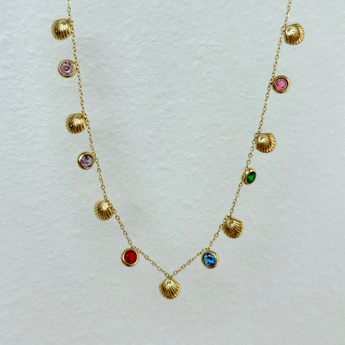 Cora necklace | colorful zircon