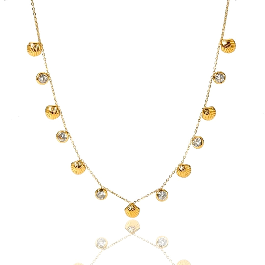 Cora necklace | white zircon