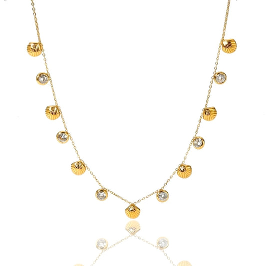 Cora necklace | white zircon