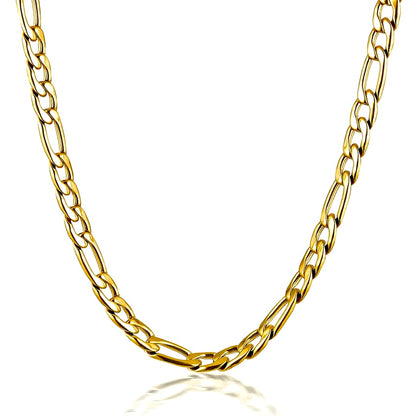 5mm Figaro Chain | 18k Gold Plated